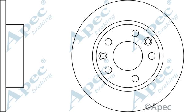 APEC BRAKING Тормозной диск DSK735